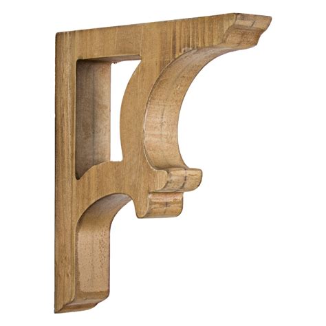 wooden corbel shelf brackets